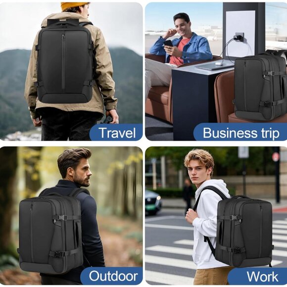 Vacuum Seal Backpack Travel with Pump, Expandable Vacuum Backpack with Air Compr - Picture 2 of 5